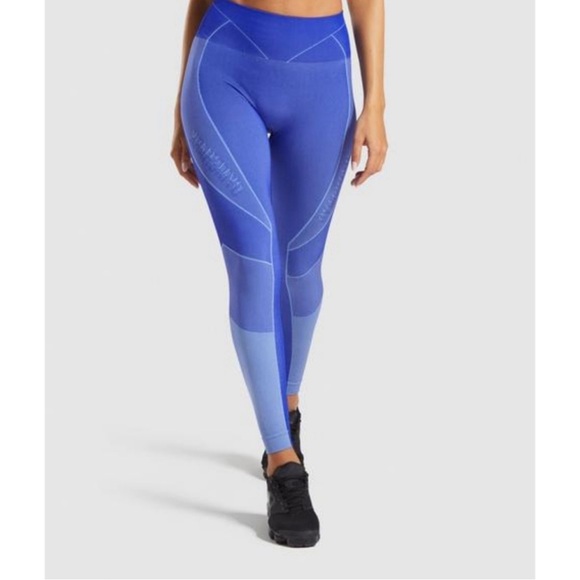 Gymshark Women’s cobalt blue turbo seamless leggings in size small - Picture 8 of 9